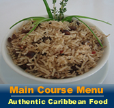 Main Course Menu - Glistening Waters
