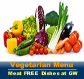 Vegetarian Menu - Glistening Waters Restaurant London